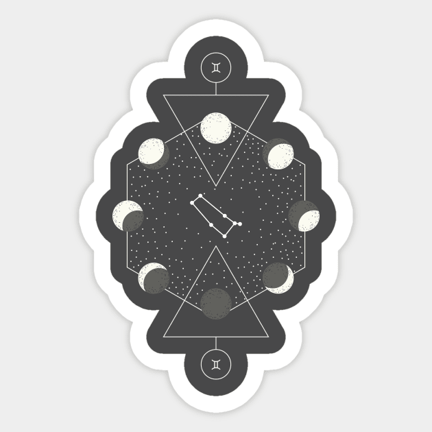 Gemini horoscope sign Sticker by tamaramilakovic